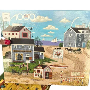 MB 4679-14 Lobster Buoys Charles Wysocki Americana 1000 Piece Jigsaw Puzzle Game